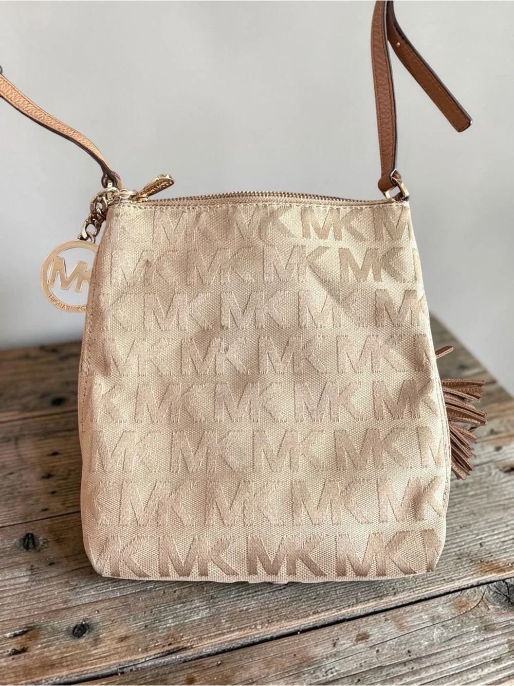 Michael Kors Camden Drawstring Bucket Crossbody Bag